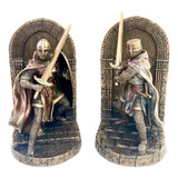 Cavaleiro Medieval Aparador Para Livros Estatueta Veronese 