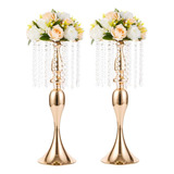 2pcs Base Soporte Portaflores Velas Metal Decora Fiesta Boda