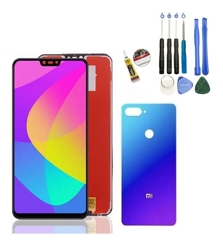 Tela Frontal Compatível Redmi Xiaomi Mi 8 Lite Kit Completo 