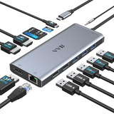 Estación Acoplamiento Usb C Compatible Con Dell/hp/lenovo.