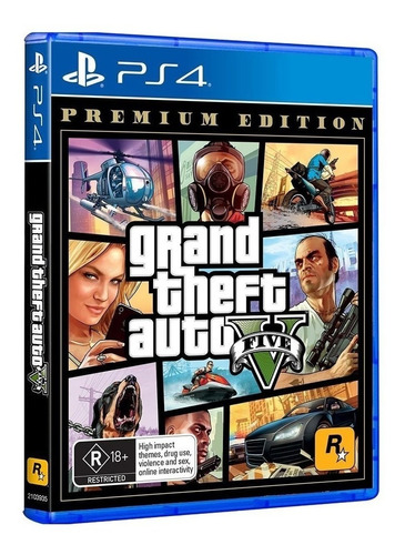 Grand Theft Auto Gta V 5 Premium Ps4 Fisico  Ade