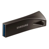 Unidad Flash Samsung Bar Plus Usb 3.1 De 64 Gb, 300 Mb/s, Color Gris Oscuro