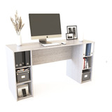 Escritorio Con 6 Estantes Moderno Estudio Home Office Delos