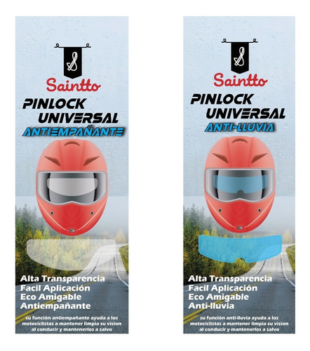 5 Micas Pinlock Universal Antiempañante Para Casco Moto