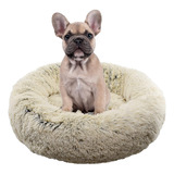 Cama Para Mascotas Fuzzball Fluffy Luxe, Calmante Donut Cudd