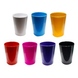 Pack Vasos De Plástico Duros 8 Unidades Varios Colores