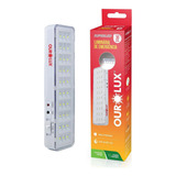 Luminária Luz De Emergência 30 Leds 2w Bivolt 6500k Ourolux