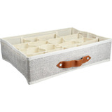 Organizador Medias 16 Espacios 35x27x9 Beige