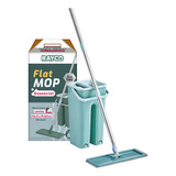 Mop Flat Kit Rodo Limpeza Balde 6l Rodo Clean Refil Multiuso