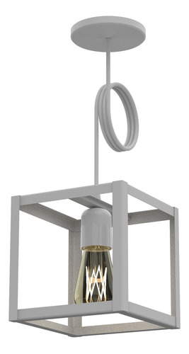 Lámpara Colgante Cubo Cuadrado Moderno 1 Luz E27 Oferta