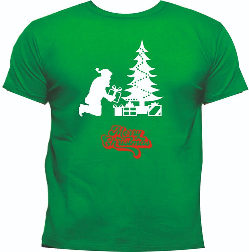 Camisetas Navidad Papa Noel Arbol Regalos Navideño