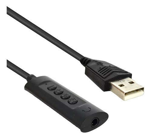 Cable Adaptador Sonido Tarjeta Externa Usb 2.0 3.5mm Hembra