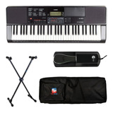 Kit Teclado Ct-x700 + Capa Luxo + Pedal Sustain + Suporte