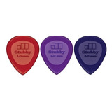 Dunlop Stubby Jazz Pack 3 Uñetas 1.0mm 2.0mm 3.0mm