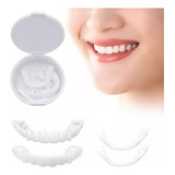 2pcs Carillas Dientes Postizos De Sonrisa Superior Inferior