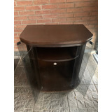 Mesa Para Televisor Con Tapa Giratoria, Estante Y Ruedas 