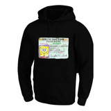 Sudadera Bob Esponja Licenci De Conducir