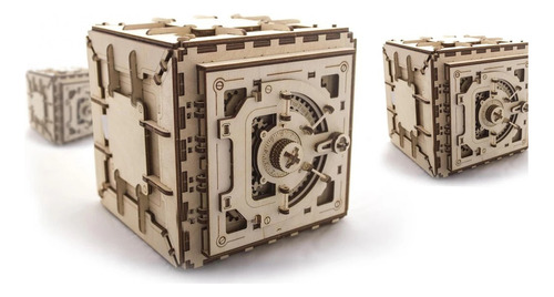 Caja Fuerte. Puzzle 3d Madera. Rompecabezas