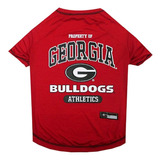 Camiseta Perro Ncaa Georgia Bulldogs, Pequeña
