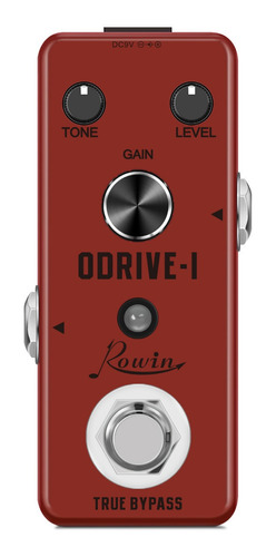 Pedal De Efectos Rowin Guitar Overdrive Analógico Classic Bl