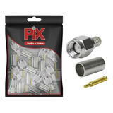 10x Conector Sma Macho Para Crimpar Rg-58 - Alta Qualidade