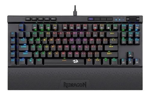 TECLADO GAMER REDRAGON MAGIC WAND PRO K586RGB PRO SWITCH RED  NEGRO ESPAÑOL LATINOAMÉRICA