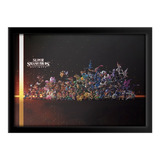 Quadro Capa Super Smash Bros Ultimate Nintendo Arte 33x45cm