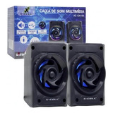 Caixa De Som P2 Usb Com Led Decorativo - Xc-cm-06