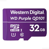 Tarjeta Microsd Wd Purple 32gb Clase 10 Para Videovigilancia