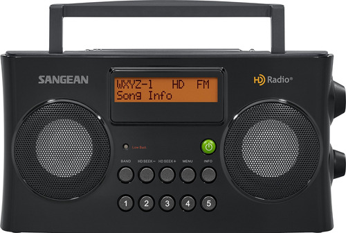 Sangean Hdr-16 Radio Portátil Hd/fm/am, Negro