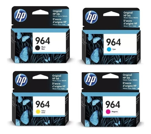 Cartucho Original Hp 964 9010 9016 9018 9020 Pack X4