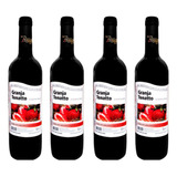 Kit 4 Un Granja Tonatto Suave Cooler Morango 750ml