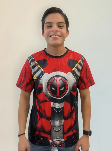 Playera Sublimada Deadpool Traje Extras