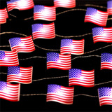 Luzes De Corda Led Do Dia Da Independência Bandeira American