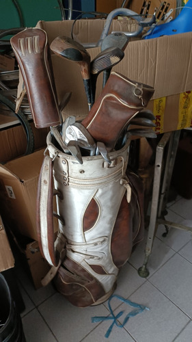 Juego De Palos De Golf Antiguo Vintage Spalding Dunlop 18 Un