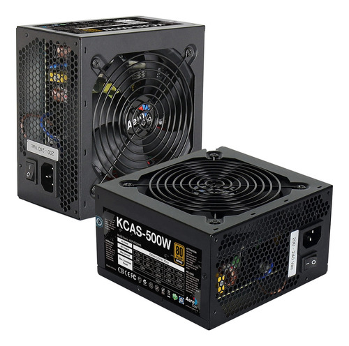 Fonte Gamer Atx Kcas 500w 80 Plus Bronze Apfc Aerocool