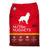 Alimento Nutra-nuggets Super Premium Para Perro Adulto Todos Los Tamaños Sabor Cordero Y Arroz En Bolsa De 15kg