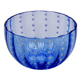 2 Bowls Wolff Orquíde De Vidro Azul 11cm X 6,5cm