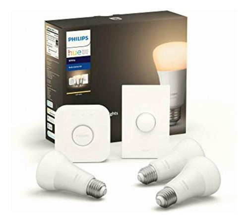 Set 3 Focos Inteligentes A19 Philips Hue White 9.5w Con