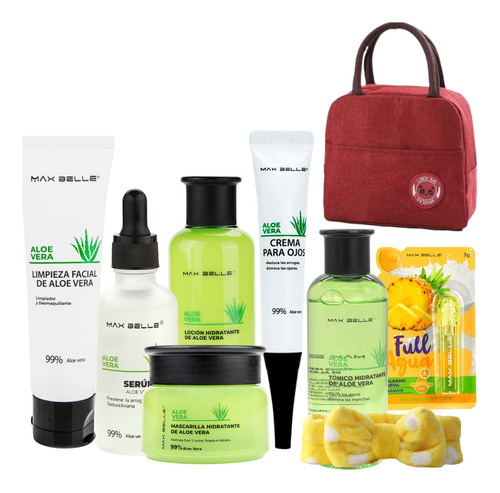 Set Skin Care Aloe Vera Max Belle 6 Pasos