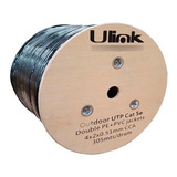 Cable Utp Exterior Cat5e Doble Chaqueta De Pvc 305mts