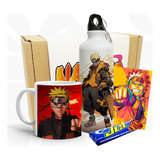 Kit De Regalo Naruto  Zumaki/mug Magico/botella/tarjeta