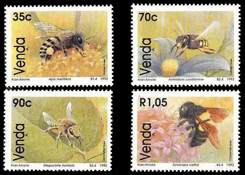 Insectos - Abejas - Venda 1992 - Serie Mint - Yvert 237-40