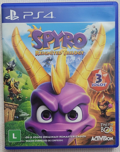 Jogo De Ps4 - Spyro: Reignited Trilogy (usado)