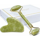 Baimei Jade Roller & Gua Sha Set Herramientas De Belleza Fac