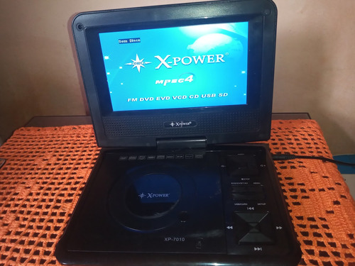 Dvd Portatil X-power  Com Usb.(necessita Troca De Bateria.)