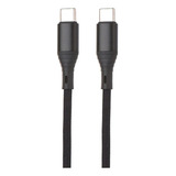 Cable Usb Tipo C A Usb C Premium Ultra Carga Rapida 100w 5a Color Negro