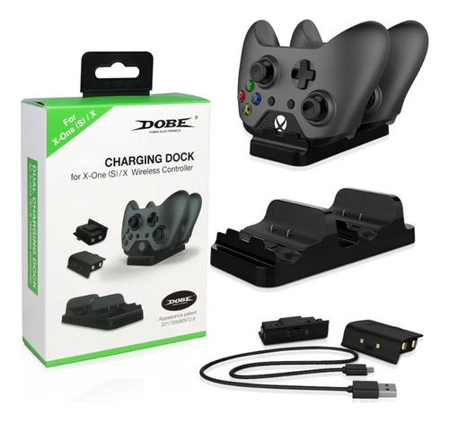 Carregador Controle Xbox + 2 Baterias 800mah One Series S/x