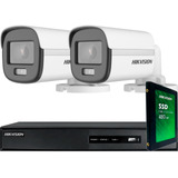 Kit Seguridad Hikvision 2 Camaras Vision Nocturna A Color !!