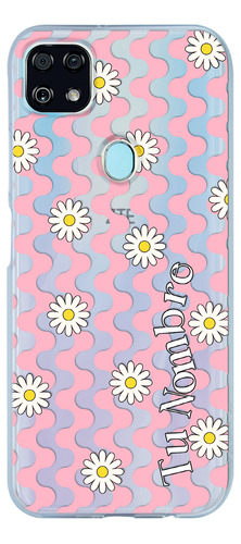 Funda Para Zte Flores Margaritas Para Mujer Con Nombre